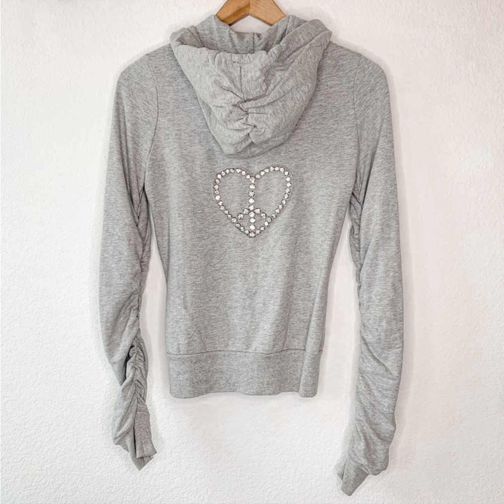 Twisted Heart Grey Cotton Track Suit Set Medium